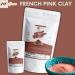 100% Natural French Pink Clay Powder (2 lbs) for DIY Facial Masks Creams Soft Peels Scrubs & Soap Making - Rose Clay 908 Gms - International Shipping Available - Buy Online on GoSupps.com