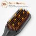 Ionic Hair Straightener Brush Ceramic Anti-Scald Hot Brush with LED Indicator | Professional Hair Salon Results at Home | Silvery Black - Buy Online on GoSupps.com