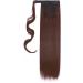 23" Long Straight Wrap Around Ponytail Clip in Hair Extensions One Piece Hairpiece Magic Tape in Pony Tail Extension for Women Dark Auburn - Buy Online on GoSupps.com