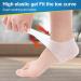 Silicone Heel Covers for Plantar Fasciitis & Cracked Heels - Comfortable Heel Pads for Men & Women (1 Pair Blue & 1 Pair White - Buy Online on GoSupps.com