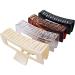 4 Pack Extra Large Hair Claw Clips for Women 5'' Hair Clips for Thick and Long Hair 90's Non-slip Square Jaw Clips for Curly Hair Strong Hold Bright Hair Clamps
