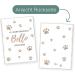 Personalized Wilhelm Fell Case for EU Pet ID Card - Custom Paw Beige Cover for Pet Owners | Unique Gift Idea - Buy Online on GoSupps.com