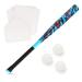 Ortiz34 Grand Slam Set- Graffiti Plastic Bat, 3 Balls, 4 Throw Down Bases Blue