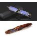 TBHOME 360 Rotating Pen Clip Reading Glasses - Portable Folding Lens with PU Cover | Lightweight Flexible Tortoise Frame | Perfect for Travel - Buy Online on GoSupps.com