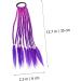 minkissy Wig Ponytail Hairpiece Braid Crochet Hair Extensions Ponytail Hair Extension Hair Accessories for Women Braids Girl Hair Braided Miss Hairpin Purple Photo High Temperature Wire 35X6X1CM Purple - Buy Online on GoSupps.com