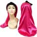 YUPs Long Silk Satin Adjustable Hair Bonnet for Long Hair | Hot Pink - Buy Online on GoSupps.com