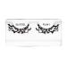Emilystores Bat Costume Thunder Bat Halloween Fancy Fashion Costume Party Look Black Lace Lashes Paper Lashes False Eyelashes 1 Pair 1 Pair (Pack of 1)
