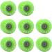 CLAS FOX Quad Roller Skate Wheels 8 Pack - Shinning Green | Bearing Installed | Outdoor and Indoor Use - Buy Online on GoSupps.com