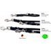 Adjustable Double Dog Liner for Small & Large Dogs - 2.80m x 12mm Black | International Shipping - Buy Online on GoSupps.com