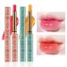 2 Pcs Color Changing Lipstick PH Lip Balm Rich in Vitamin E for All-Day Moisture Temperature Change Long Lasting Moisturizer Waterproof Korean Lip Balm Jelly Crystal Carrot Discoloration Lipstick Set Strawberry 2 Count (...