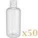 Hand Disinfectant Bottles - 50 Pack 57ml Travel Size Empty with Hinged Lid for Liquids Gels and Lotions - Buy Online on GoSupps.com
