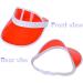 Qinsky Unisex 80s Retro Neon Sonnenvisier - 4 PCs Plastic Sunblende Hats for Golf Tennis & Poker Parties - International Shipping Available - Buy Online on GoSupps.com