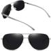 Joopin Polarised Sunglasses: Al-Mg Metal Frame Double Bridge Aviation Sunglasses - Buy Online on GoSupps.com