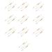 SBTRKT 10 pieces of alloy fashionable modern robust strong and not falling suitable for daily wearing street costume wedding party gift gold-70