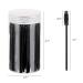 100 Pcs Disposable Mascara Wands | Eyebrow Spoolies Brush Set with Container - Black - Buy Online on GoSupps.com