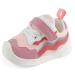 LACOFIA Baby Girls Shoes First Walkers Toddler Sneaker Anti-Slip Rubber Sole 3 UK Child Pink