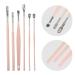 VOCOSTE 6Pcs Stainless Steel Ear Cleansing Tool Set with Leather Packaging - Pink - Buy Online on GoSupps.com