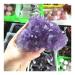 Crystal Natural Amethyst geode Cluster Purple Quartz Stones Crystal geode Amethyst Cluster for Home Decoration (Color : Purple Size : 700-800g) 700-800g Purple