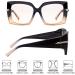 LVIOE Blue Light Filter Glasses - Reduce Eye Strain for Gamers & Non-Glasses Wearers | Stylish Blue & Brown Frames - Buy Online on GoSupps.com