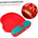 Zerodeko Decorative Dinnerware 1pc Christmas Glove Plate Gloves Flatware Dried Fruit Tray Fruit Plates Storage Basin Child Food 21x17cm Red - Buy Online on GoSupps.com