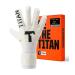 T1tan Classic 1.0 goalkeeper gloves - without finger protection - football gloves for goalkeeper - various sizes & colors classic 1.0 White -out 8
