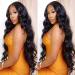 Bele 13x6 Transparent Lace Front Wigs Body Wave Human Hair 180% Density HD Lace Front Wigs Brazilian Virgin Huamn Hair for Black Women Natural Color Pre Plucked with Baby Hair 20inch 20 inch 13x6 BW Wig 180% Density