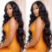 Bele 13x6 HD Lace Front Wigs 180% Density Human Hair Body Wave Transparent Deep Part Lace Front Wigs Brazilian Virgin Huamn Hair for Black Women Natural Color Pre Plucked with Baby Hair 22inch 22 inch 13x6 BW Wig 180% Density