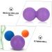 Gleavi 6 STK Yoga Ball Set - Self-Massage Peanut Roll & Fascia Ball for Fitness - Violet Lacrosse Massage Balls (12.1x6.1CM) - International Shipping Available - Buy Online on GoSupps.com