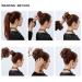 Real Fashion Hair Extensions | Natural Brown Curly Messy Bun Scrunchie for Volume & Updos - International Shipping - Buy Online on GoSupps.com