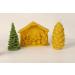 Natural Beeswax Pine Cone Candle | Handmade & Pure | 10cm | Eco-Friendly Decor by ECOWOODDECOR - Buy Online on GoSupps.com