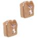 Healifty 2pcs Cosmetic Outdoor Storage Girls Washble Mat Pouch Soft Design Feminine Multi-function Travel Napkin Container Portable for Cute Closure Bags with Pouches Period Bunny