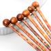 H H&J HUAJIAN Boho Vintage Wood Hair Styling Pins - 6 Pack with 5.1 Unique Prints for Quick Styling - Buy Online on GoSupps.com