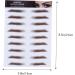 Beavorty 4pcs Eyebrow Stickers Blush Makeup 6d Black Eyebrow Sticker Water Transfer Eyebrow Sticker Stencil - Buy Online on GoSupps.com