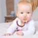 Annhao 4-Pack Cotton Pacifier Chain & Clip Set for Boys & Girls | Silicone Rings & Bibs | Baby Shower Gifts - Buy Online on GoSupps.com
