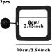 2 Pcs Fish Feeding Ring Black 10cm Square Aquarium Fish Feeder with Suction Cups for Goldfish and Other Smaller Fish - Buy Online on GoSupps.com