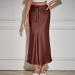 Elegant Women's Chiffon Maxi Skirt - Boho A-Line with Floral Design & High Elastic Waist | Winter Ladies Skirts - Buy Online on GoSupps.com