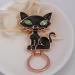 Cute Cat Magnetic Eyeglass Holder | Unisex Adult | Black Rose-Gold Plated Base | International Shipping - Buy Online on GoSupps.com
