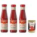 Italian Gourmet E.R. Mutti Italian Tomato Ketchup in Glass 100% Italian Tomato Ketchup 340g Glass Jar + 400g Italian Gourmet Pulp