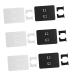 Homsfou 30 pcal-assembled shaver holder Razor Organizer Hook for shower razor razor shower hooks for the razor holder bathrobe bathrobe clothes wall door white seamless paragraph 7.5x5.5x3cmx5pcs black whitex5st
