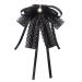 Blying brooch with rhinestone fly with brooch pearl sheet brooch pin vintage sheet brooch pins for women elegant fly for women wedding final party fly pin shirt accessories black