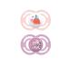 MAM Perfect Pacifiers Orthodontic Pacifiers (1 Sterilizing Pacifier Case) MAM Pacifiers 6-Plus Months Best Pacifier for Breastfed Babies Designs May Vary 6-16 (Pack of 2) 6-16 (Pack of 2) (Kids) White