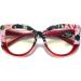 100 Classic Floral Oversized Cat Eye Blue Light Glasses for Women - Anti-Glare Reading Glasses - 3-Pack Spring Hinges - Stylish 3.0x Magnification - Buy Online on GoSupps.com