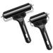 Aipaide 2 Pcs Rubber Glue Roller for Construction Tools, Printmaking, Ink Paint Block Stamping Brayers 3.8 and 2.2 Inch, Black Original Version