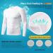 MEETYOO Men's Compression Long Sleeve Athletic Shirt - White | Medium Size - Buy Online on GoSupps.com