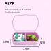 2PCS Cute Purple Travel Pill Box | Portable Daily Medicine Organizer for Vitamins & Supplements - Buy Online on GoSupps.com