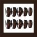 MISUD Medium Coffin Press on Nails - Glossy Silver Chrome Metallic False Nails (01-O) - Buy Online on GoSupps.com