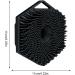 Buy Hexagon Silicone Shampoo Brush | Scalp Massager & Hair Cleaner for Adults Men & Children - Black - Buy Online on GoSupps.com