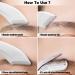 Stainless Steel Eyebrow Scissors with Comb - Trimmer Tool for Women & Girls | Beginner Friendly Eyebrow Razor in White - Buy Online on GoSupps.com