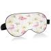 WELLDAY Sleep Mask Flamingo and Flower Night Eye Shade Cover Soft Comfort Blindfold Blockout Light Adjustable Strap for Men Women