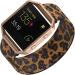 Elastic Leopard Band + Rose Gold Frame for Fitbit Blaze Series 6/Fitbit Blaze Smartwatch - 6.0-6.4'' Replacement Band for Men, Women, and Girls - Buy Online on GoSupps.com